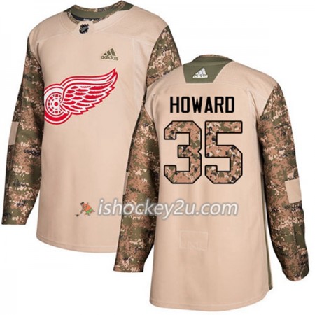 Mænd NHL Detroit Red Wings Trøje Jimmy Howard 35 Adidas 2017-2018 Camo Veterans Day Practice Authentic Mænd NHL Detroit Red Wings Trøje Jimmy Howard 35 Adidas 2017-2018 Camo Veterans Day Practice Authentic